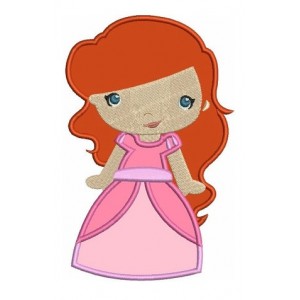 Instant Download Princess Ariel's Little Sister Machine Embroidery Applique Design
