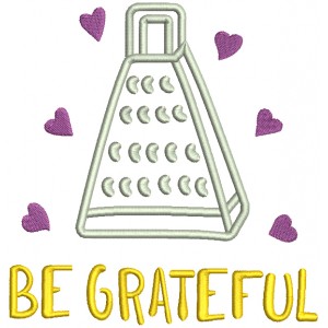 Be Grateful With Hearts Filled Machine Embroidery Design Digitized Pattern