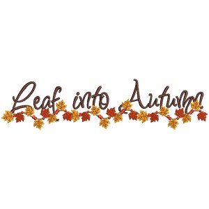 Leaf Into Autumn Fall Filled Machine Embroidery Design Digitized Pattern