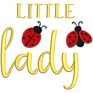 Little Ladybug Applique Machine Embroidery Design Digitized Pattern