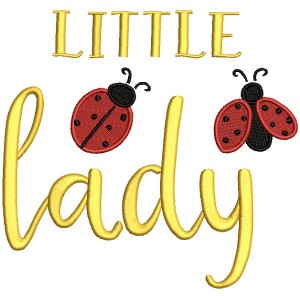 Little Ladybug Filled Machine Embroidery Design Digitized Pattern