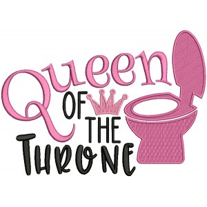 Queen Of The Throne Filled Machine Embroidery Design Digitized Pattern