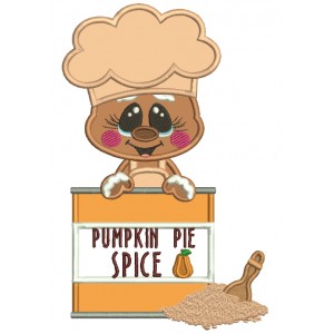 Gingerbread Man Pumpkin Pie Spice Fall Thanksgiving Applique Machine Embroidery Design Digitized Pattern