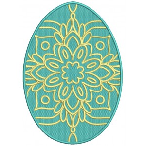 Ornamental Ornate Large Easter Eggs Filled Machine Embroidery Design Digitized Pattern 
