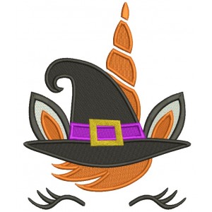 Unicron Wearing Witch Hat Filled Halloween Machine Embroidery Design Digitized Pattern