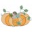 Pumpkin With Flowers And Vines Fall Applique Machine Embroidery Design Digitized Pattern