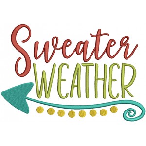 Sweater Weather Christmas Filled Machine Embroidery Design Digitized Pattern