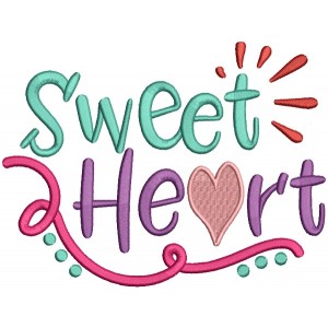 Sweet Heart Love Filled Machine Embroidery Design Digitized Pattern