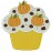 Pumpkin Cupcake With Chocolate Filled Machine Embroidery Design Digitized Pattern