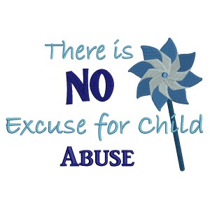 There is No Excuse For Child Abuse Filled Machine Embroidery Design Digitized Pattern