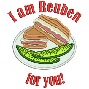 I Am Reuben For You Applique Machine Embroidery Design Digitized Pattern