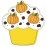 Pumpkin Cupcake With Chocolate Applique Machine Embroidery Design Digitized Pattern