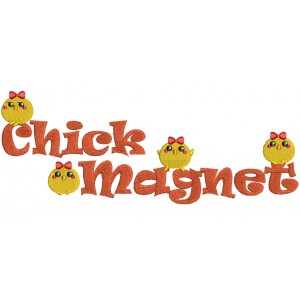 Chick Magnet Filled Machine Embroidery Design Digitized Pattern 