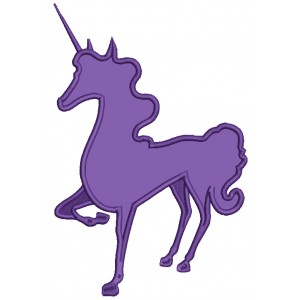 Majestic Unicorn Applique Machine Embroidery Digitized Design Pattern
