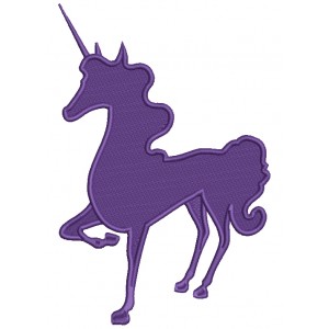 Majestic Unicorn Filled Machine Embroidery Digitized Design Pattern