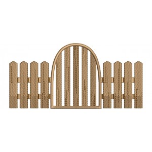 Fence Filled Machine Embroidery Design Digitized Pattern