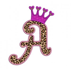 Crown Applique Machine Embroidery Font