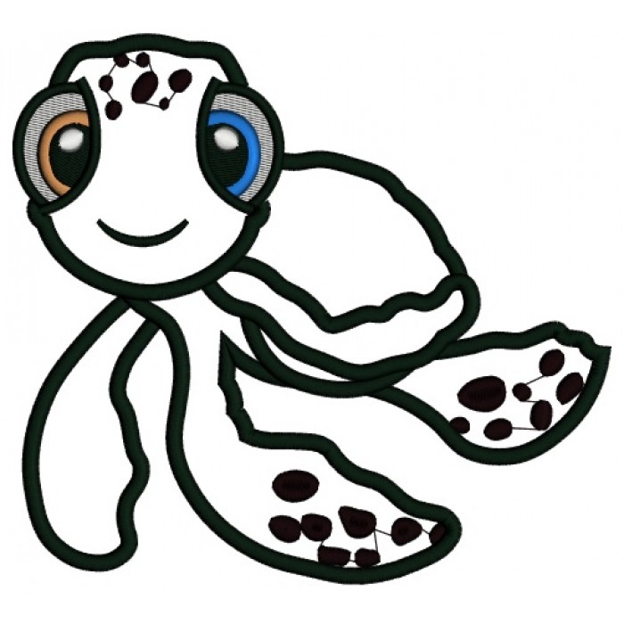 Autism Awareness Turtle Applique Machine Embroidery Design Digitized ...