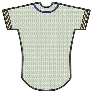 Baseball Jersey Filled Machine Embroidery Design Digitized Pattern