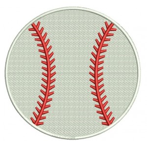 Baseball Filled Machine Embroidery Digitized Design Pattern