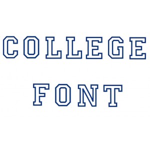 College Embroidery Font Script - Instant Download - (Upper Case) Machine Embroidery Design - 4,5,6 inches