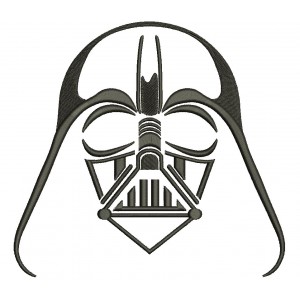Darth Vader from Star Wars Filled Machine Embroidery Design Digitized Pattern