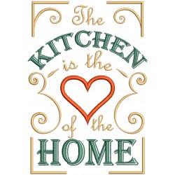 The Kitchen Is The Love Of The Home Filled Machine Embroidery Design Digitized Pattern