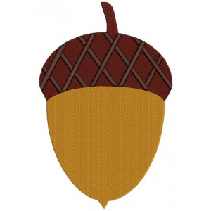 Acorn Filled Machine Embroidery Design Digitized Pattern