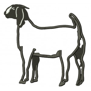 Goat Animal Applique Machine Embroidery Design Digitized Pattern