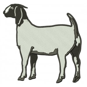 Goat Animal Filled Machine Embroidery Design Digitized Pattern