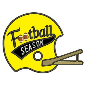Football Season Sports Applique Machine Embroidery Design Digitized Pattern