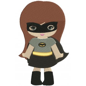 Looks Like Super Girl Hero Batman Hands Out Filled Machine Embroidery Design Digitized Pattern
