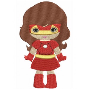 Looks Like Super Girl Hero Iron Man Hands Out Filled Machine Embroidery Design Digitized Pattern