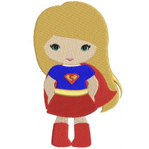 Looks Like Super Girl Hero Superman Hands In Filled Machine Embroidery Design Digitized Pattern