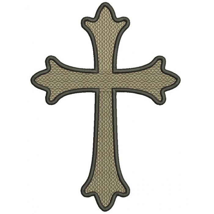 Victorian Cross Pattern Victorian Simple Cross Filled Machine Embroidery Design Digitized Pattern
