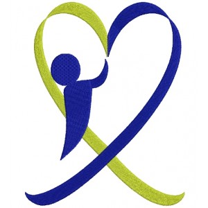 Down Syndrome Awareness Heart Boy Filled Machine Embroidery Digitized Design Pattern