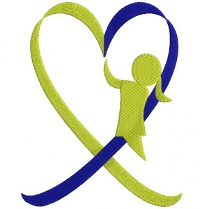 Down Syndrome Awareness Heart Girl Filled Machine Embroidery Digitized Design Pattern