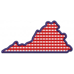 Virginia State Applique Machine Embroidery Digitized Design Pattern