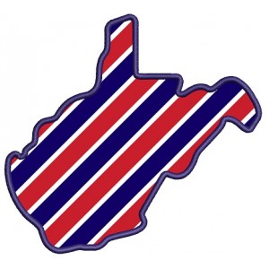 West Virginia State Applique Machine Embroidery Digitized Design Pattern