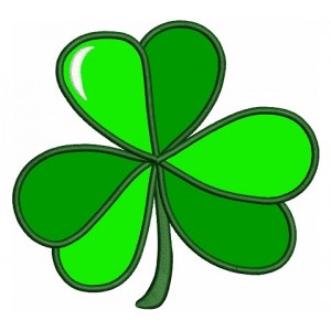 Three Hearts Shamrock Irish Applique Machine Embroidery Digitized Design Pattern