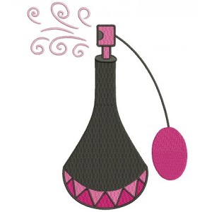 Perfume Bottle Filled Machine Embroidery Digitized Design Pattern