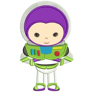 Looks Like Buzz lightyear from Toy Story Applique Machine Embroidery Digitized Design Pattern