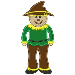 Looks Like Scarecrow from Wizard of OZ Applique Machine Embroidery Digitized Design Pattern