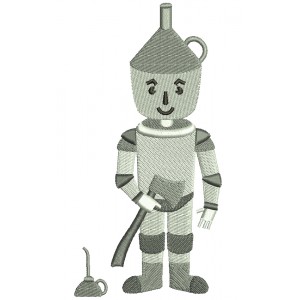 Looks Like Tin Man from Wizard of OZ Filled Machine Embroidery Digitized Design Pattern