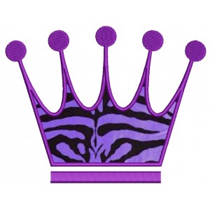 Majestic Crown Applique Machine Embroidery Digitized Design Pattern