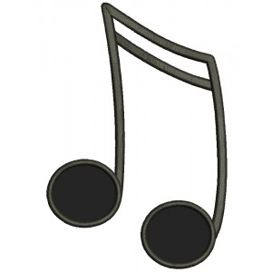 Piano Music Key Applique Machine Embroidery Digitized Design Pattern