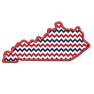 Kentucky Applique Machine Embroidery Digitized State Design Pattern