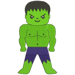 Looks Like Hulk Superhero Filled Machine Embroidery Digitized Design Pattern