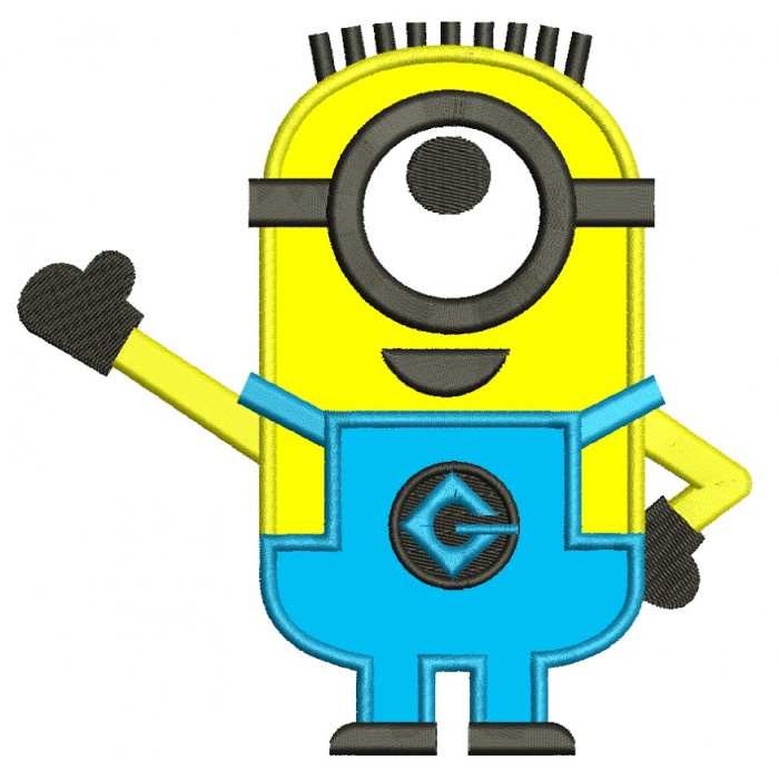 Looks Like Minions one eye from Despicable Me Applique Machine