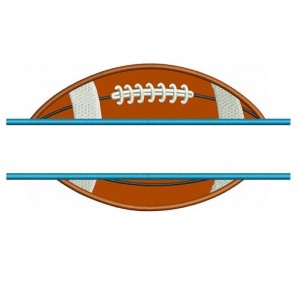 Football Split Applique Sport Machine Embroidery Digitized Design Pattern- Instant Download - 4x4 , 5x7, and 6x10 hoopss